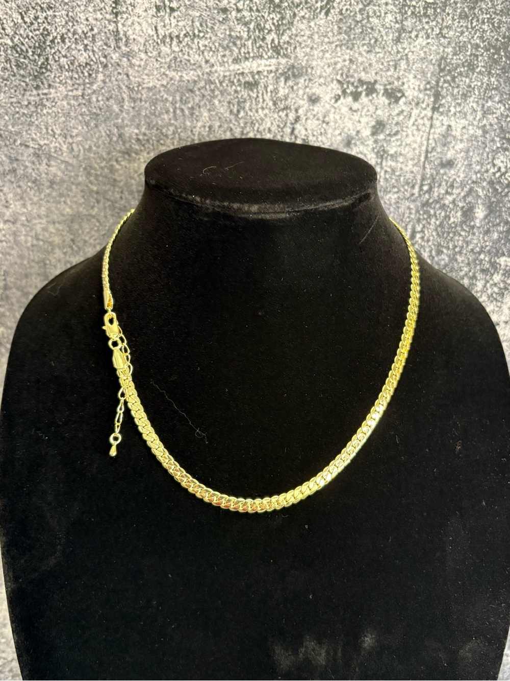 Elegant 14K Gold Filled Miami Cuban Necklace, 18-20 inch adjustable